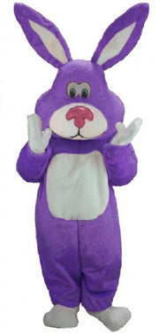 Pink Cottontail Rabbit Mascot (Thermolite) - Short fur / Purple mascot costume