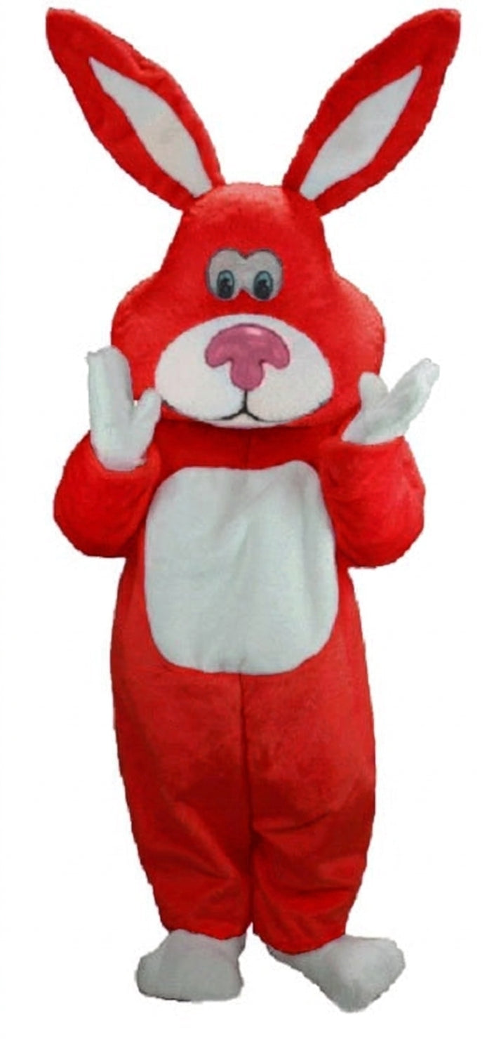 Pink Cottontail Rabbit Mascot (Thermolite) - Short fur / Red mascot costume