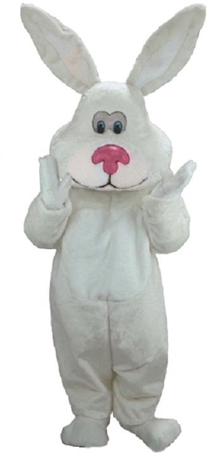 Pink Cottontail Rabbit Mascot (Thermolite) - Short fur / White mascot costume