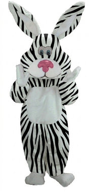 Pink Cottontail Rabbit Mascot (Thermolite) - Short fur / Zebra mascot costume