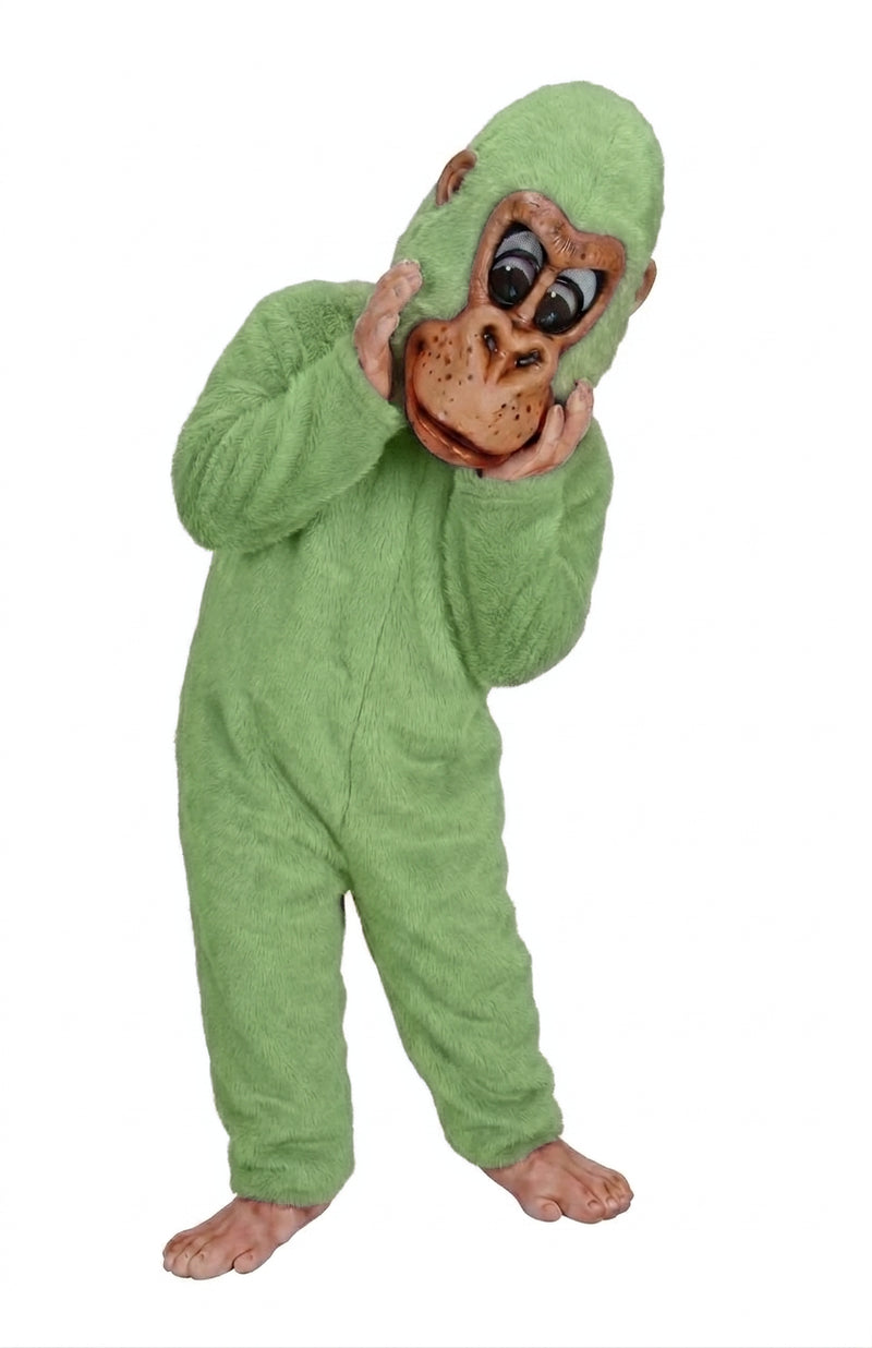 Pink Gorilla Mascot - short fur Lime
