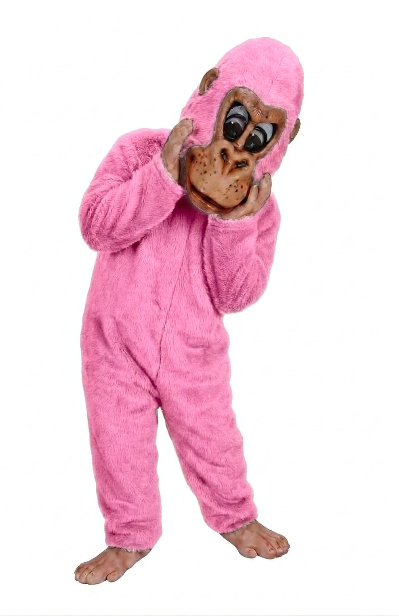 Pink Gorilla Mascot - short fur Pink