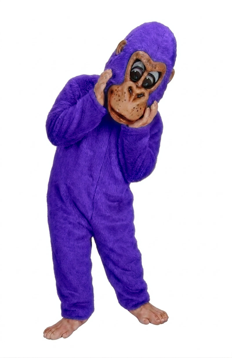 Pink Gorilla Mascot - short fur Purple