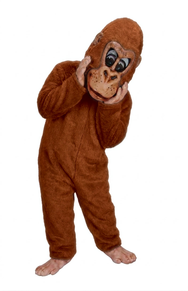 Pink Gorilla Mascot - short fur Rust