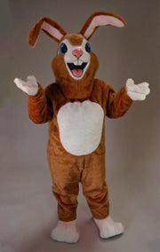 Pink Rabbit Mascot - Medium fur / Brown mascot costume