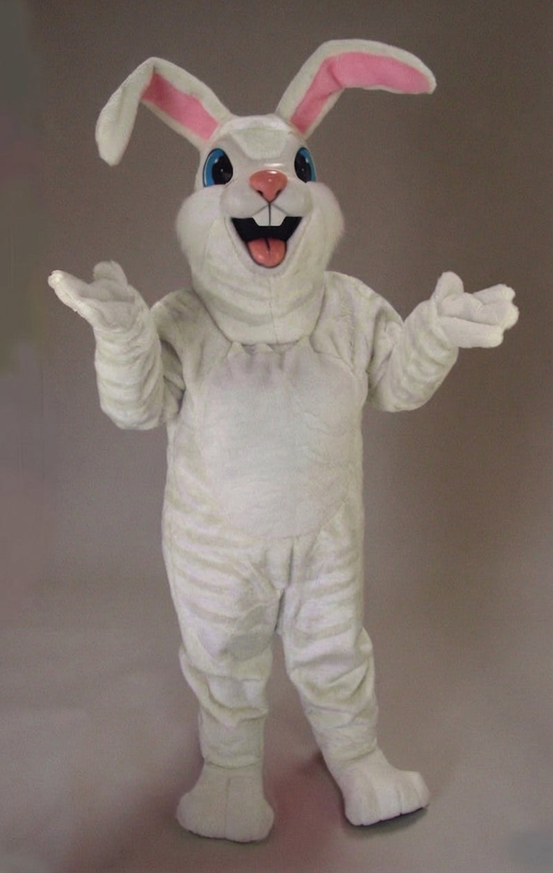 Pink Rabbit Mascot - Short fur / Albino Tiger mascot costume