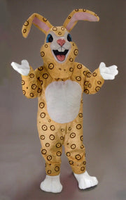 Pink Rabbit Mascot - Short fur / Jaguar mascot costume