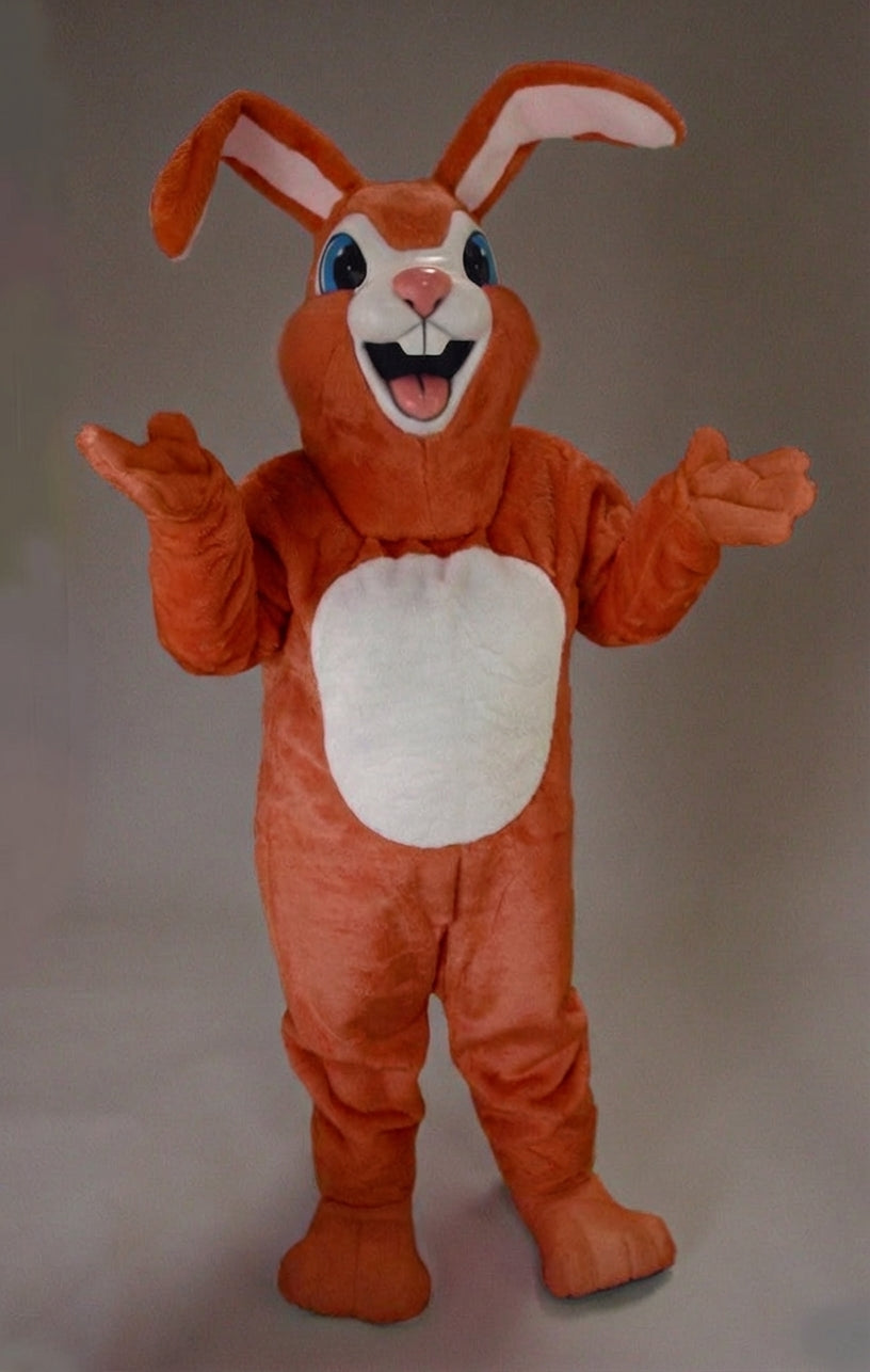Pink Rabbit Mascot - Short fur / Rust mascot costume