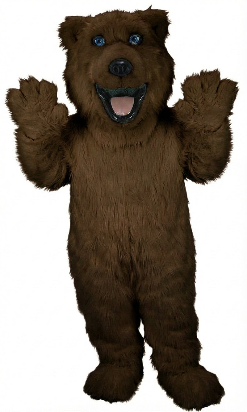 Polar Bear Mascot - Long fur / Dark Brown mascot costume