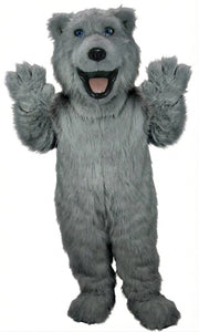 Polar Bear Mascot - Long fur / Grey mascot costume