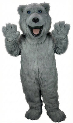 Polar Bear Mascot - Long fur / Grey mascot costume