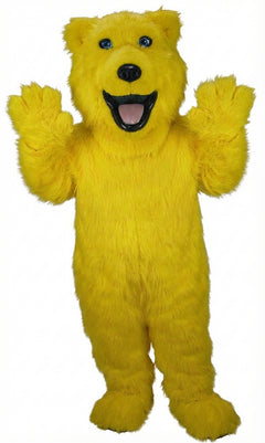 Polar Bear Mascot - Long fur / Yellow mascot costume