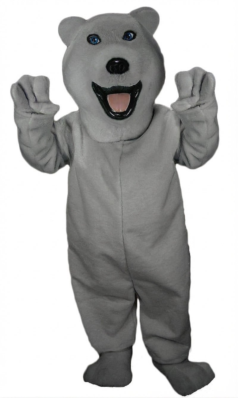 Polar Bear Mascot - Short fur / Grey mascot costume