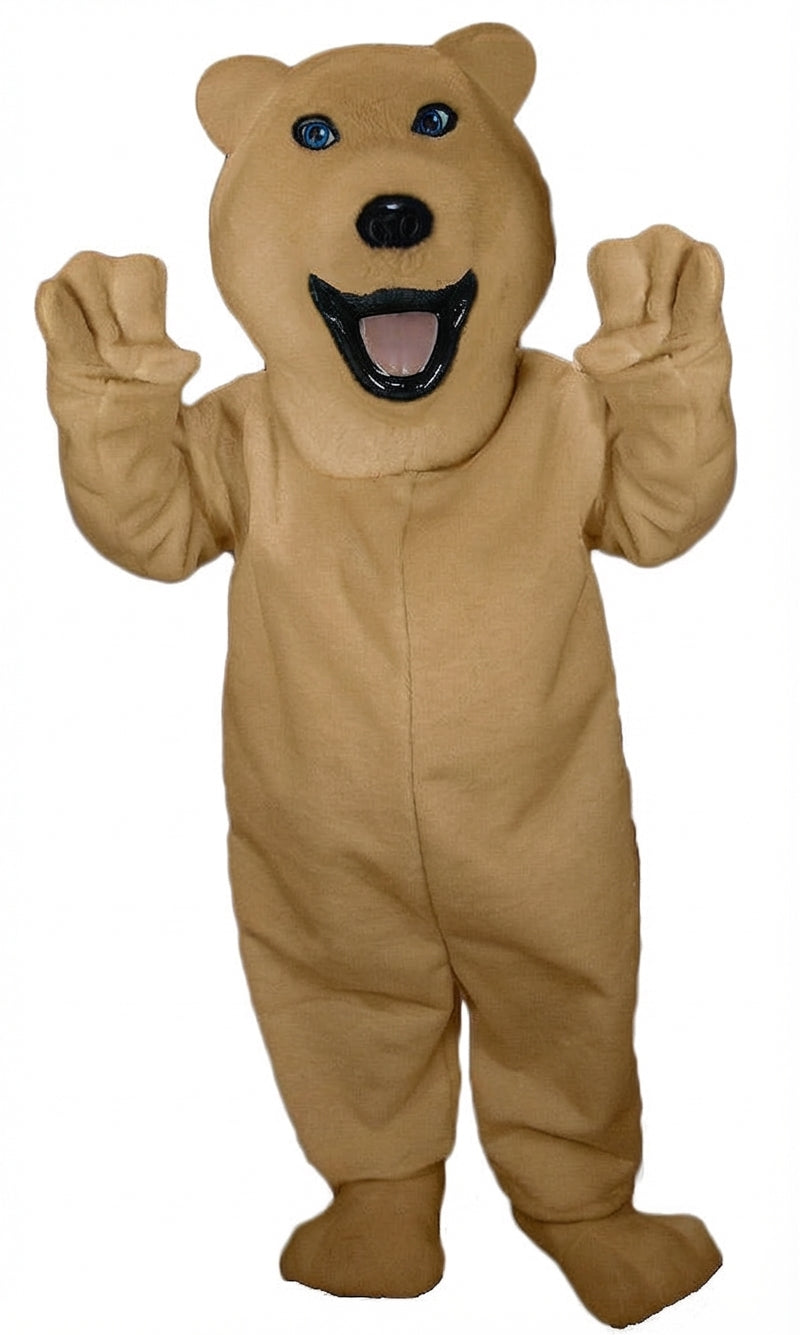 Polar Bear Mascot - Short fur / Light Brown mascot costume