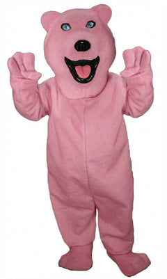 Polar Bear Mascot - Short fur / Pink mascot costume