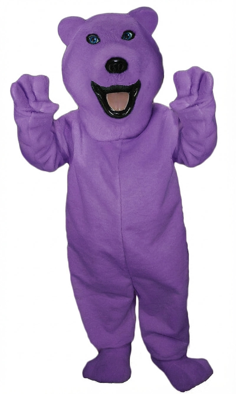 Polar Bear Mascot - Short fur / Purple mascot costume
