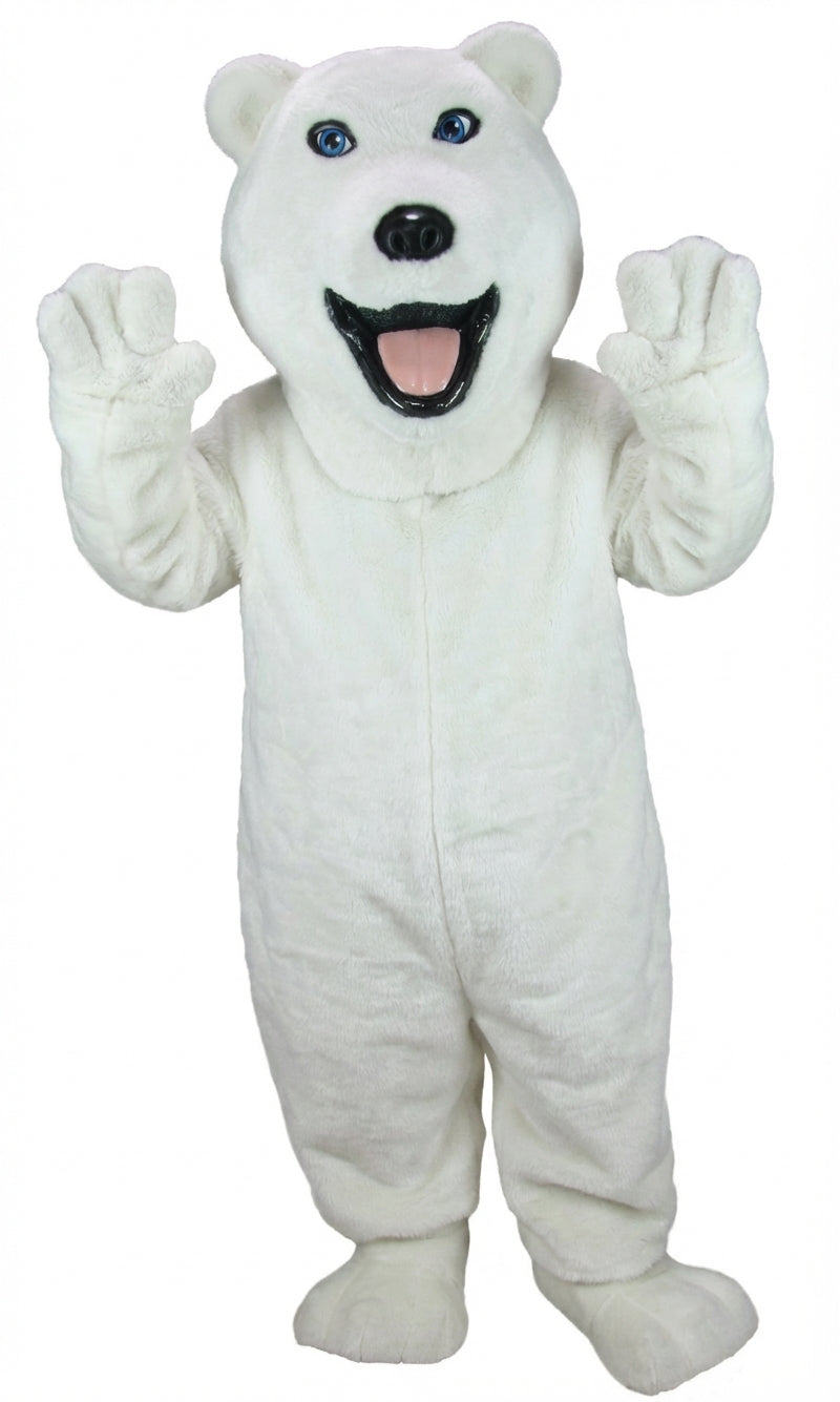 Polar Bear Mascot - Short fur / White mascot costume