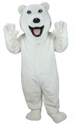 Polar Bear Mascot - Short fur / White mascot costume