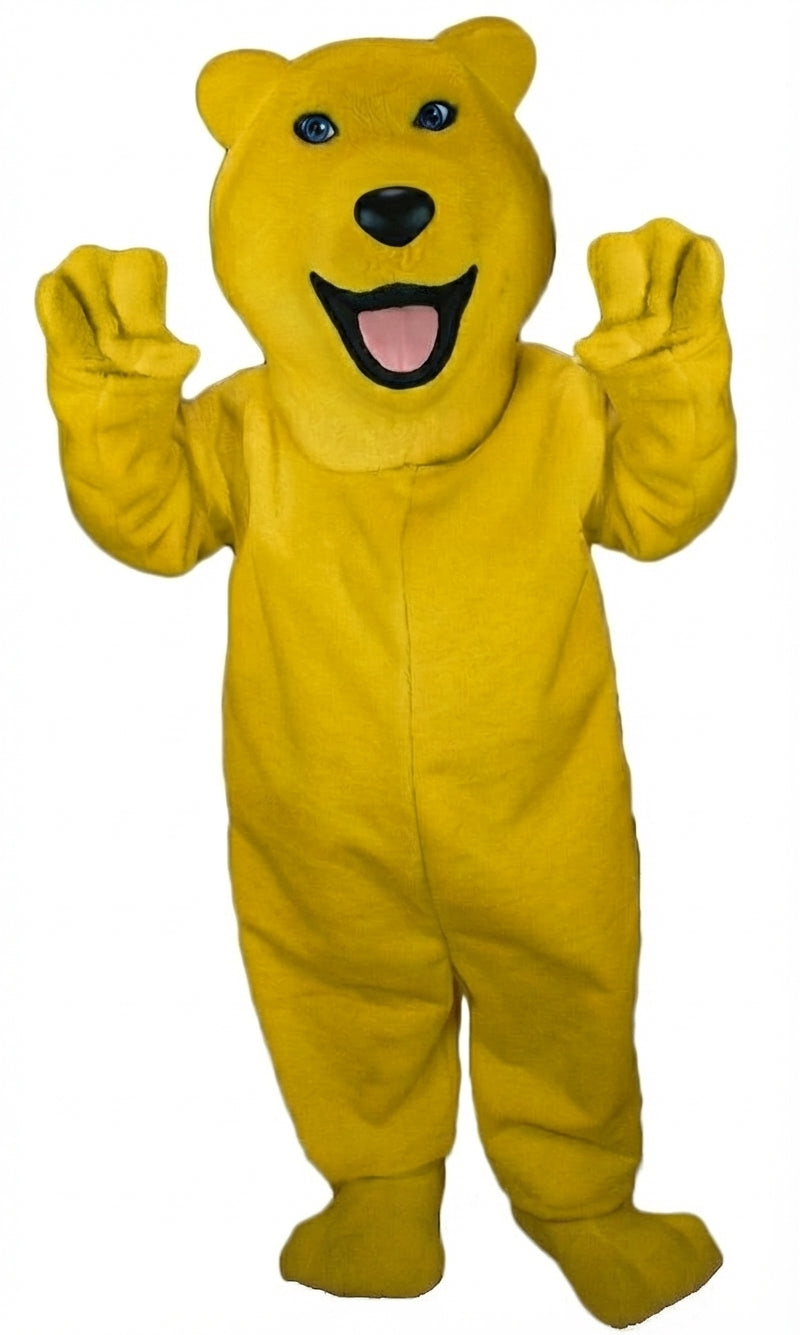 Polar Bear Mascot - Short fur / Yellow mascot costume