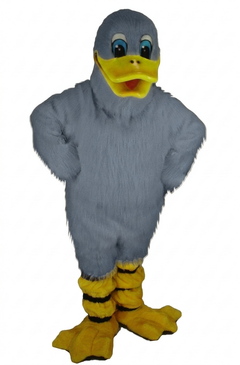 Quackers Duck Mascot - Long fur / Grey mascot costume