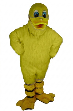 Quackers Duck Mascot - Long fur / Yellow mascot costume