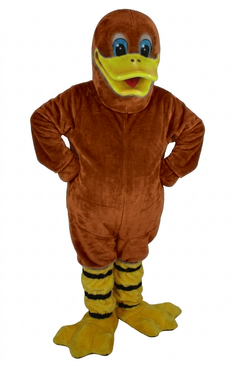 Quackers Duck Mascot - Short fur / Rust mascot costume