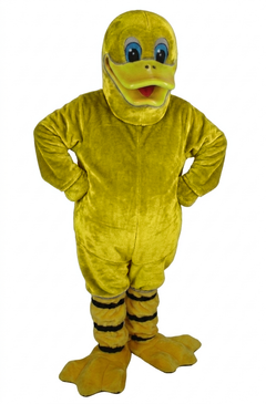 Quackers Duck Mascot - Short fur / Yellow mascot costume