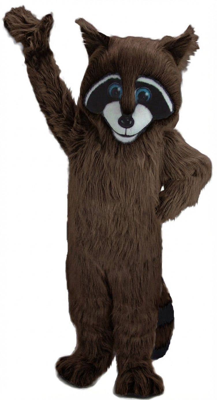 Raccoon Mascot - Long fur / Dark Brown mascot costume