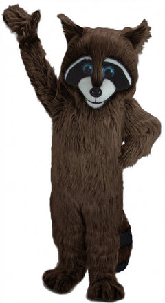 Raccoon Mascot - Long fur / Dark Brown mascot costume