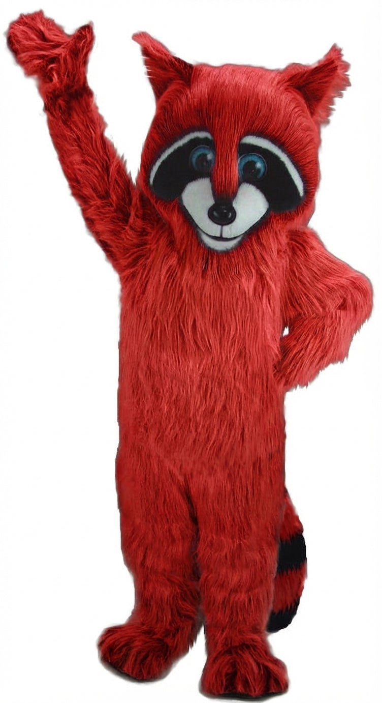 Raccoon Mascot - Long fur / Red mascot costume
