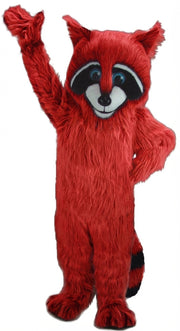 Raccoon Mascot - Long fur / Red mascot costume