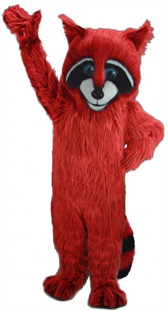 Raccoon Mascot - Long fur / Red mascot costume