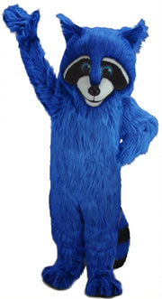 Raccoon Mascot - Long fur / Royal Blue mascot costume