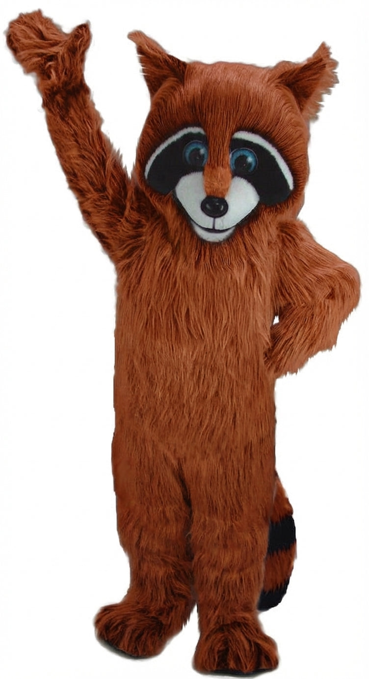 Raccoon Mascot - Long fur / Rust mascot costume