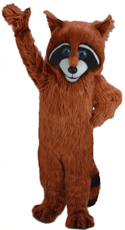 Raccoon Mascot - Long fur / Rust mascot costume