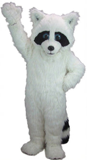 Raccoon Mascot - Long fur / White mascot costume