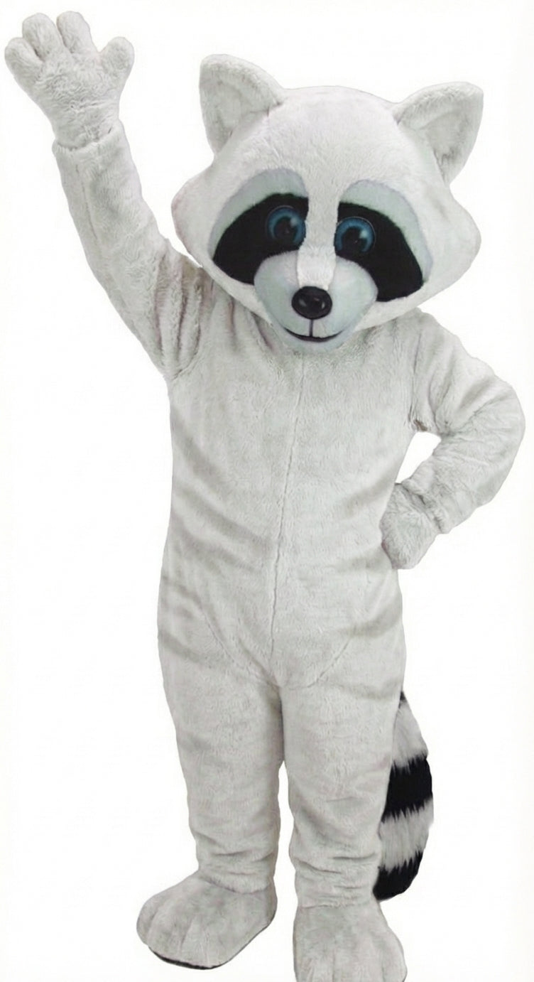 Raccoon Mascot - Short fur / Albino Tiger mascot costume