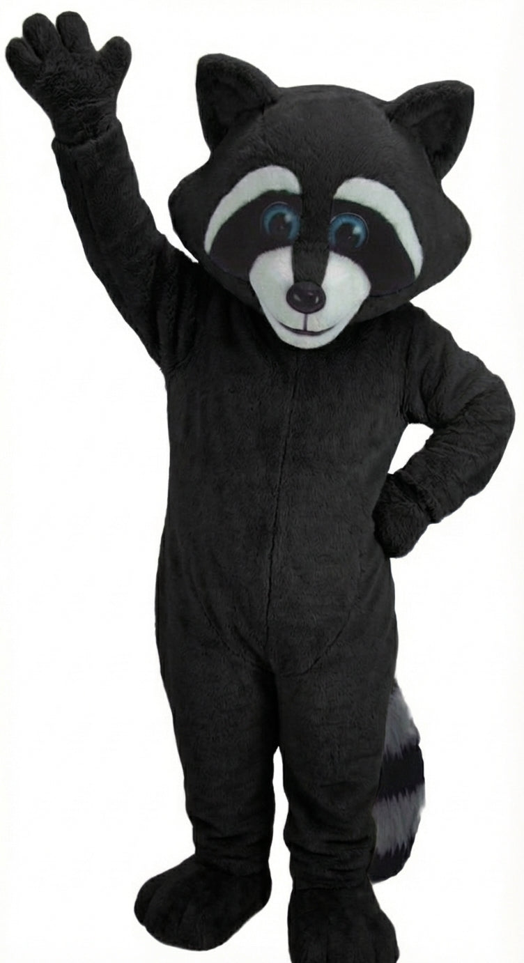 Raccoon Mascot - Short fur / Black mascot costume