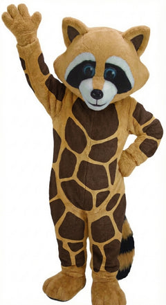Raccoon Mascot - Short fur / Giraffe mascot costume