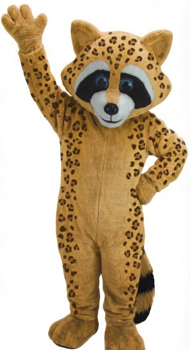 Raccoon Mascot - Short fur / Leopard mascot costume
