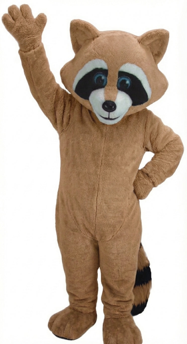 Raccoon Mascot - Short fur / Light Brown mascot costume