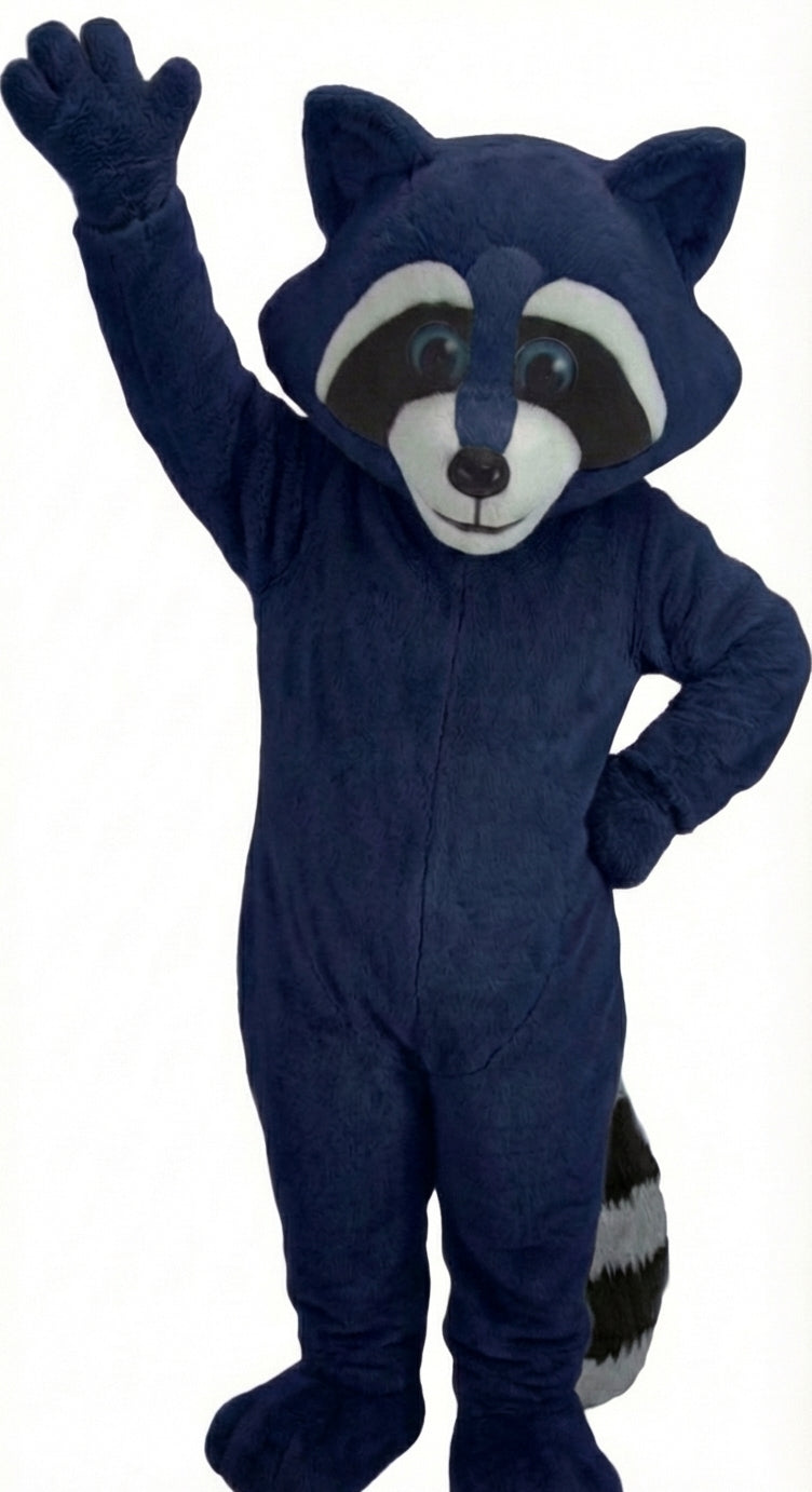 Raccoon Mascot - Short fur / Navy Blue mascot costume