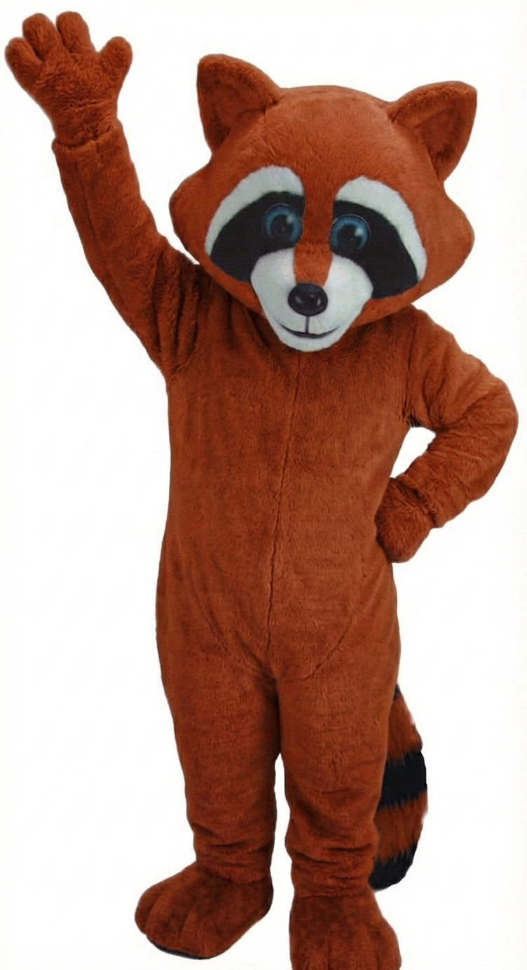 Raccoon Mascot - Short fur / Rust mascot costume