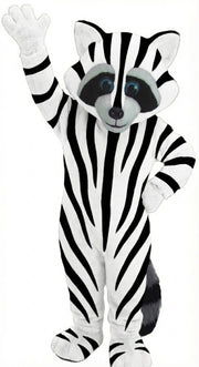 Raccoon Mascot - Short fur / Zebra mascot costume