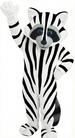 Raccoon Mascot - Short fur / Zebra mascot costume
