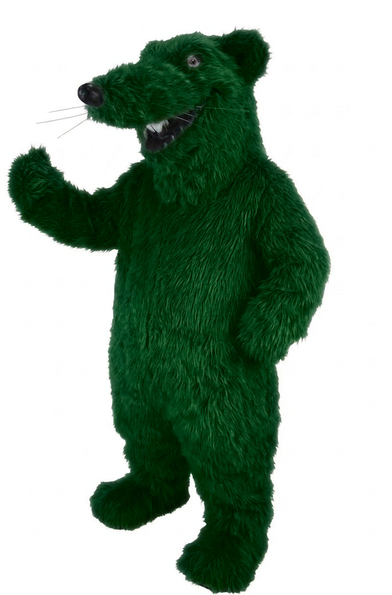 Rat Mascot - long fur Green