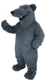 Rat Mascot - long fur Grey