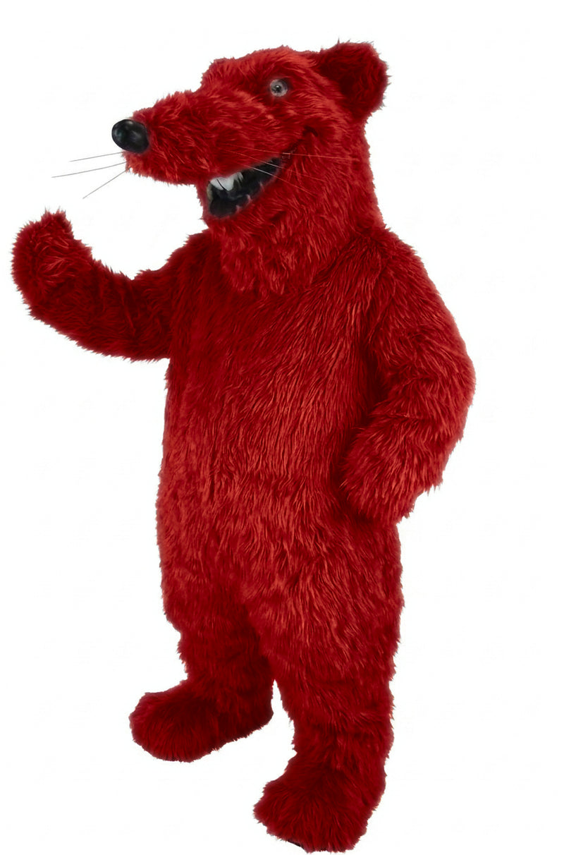 Rat Mascot - long fur Red