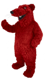 Rat Mascot - long fur Red