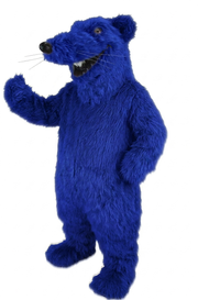 Rat Mascot - long fur Royal Blue